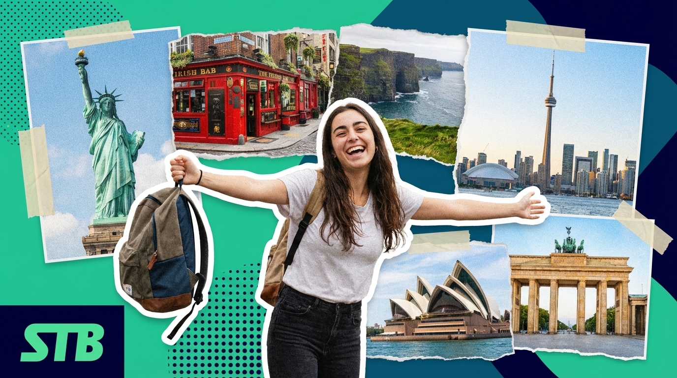 5 melhores destinos para Work and Travel em 2025-2026