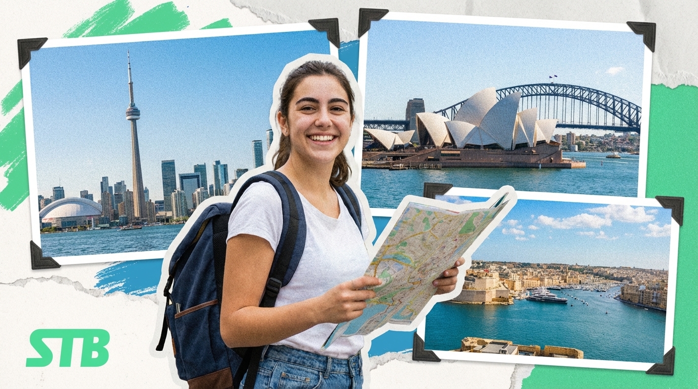 5 melhores destinos para estudar e trabalhar no exterior