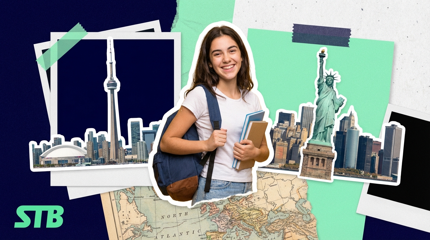 Ensino médio Canadá vs EUA: qual país escolher 2026?